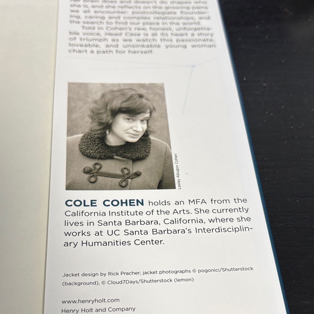 Head Case Book by Cole Cohen - Picture 9 of 9